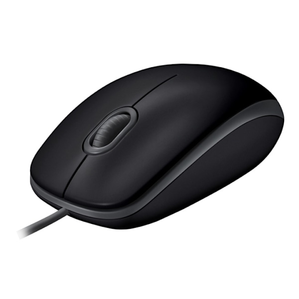 Logitech B110 datormöss Ambidextrous USB Type-A Optisk 1000 DPI Sort