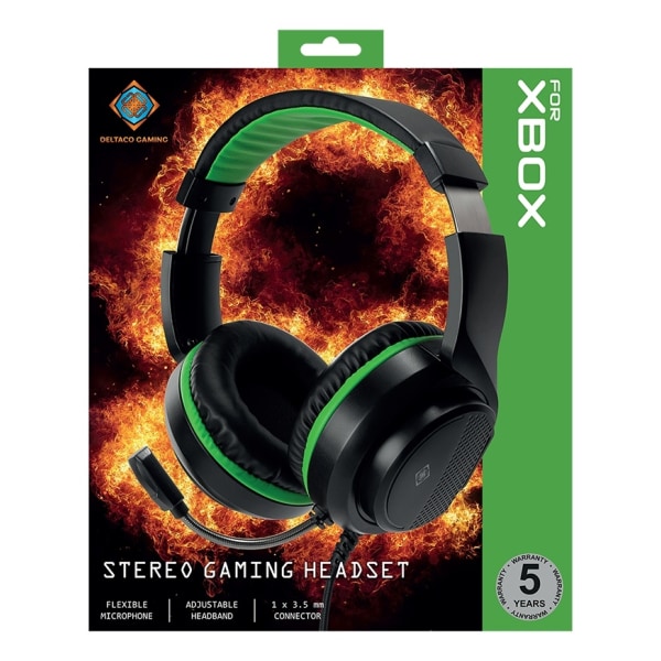 DELTACO GAMING Stereo Gaming Headset for Xbox Series S/X, 1x 3.5