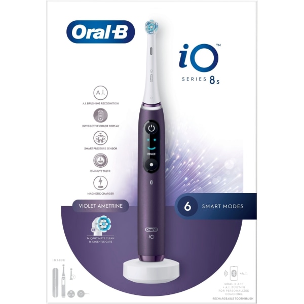 Oral B iO Series 8 - elektrisk tandbørste, lilla
