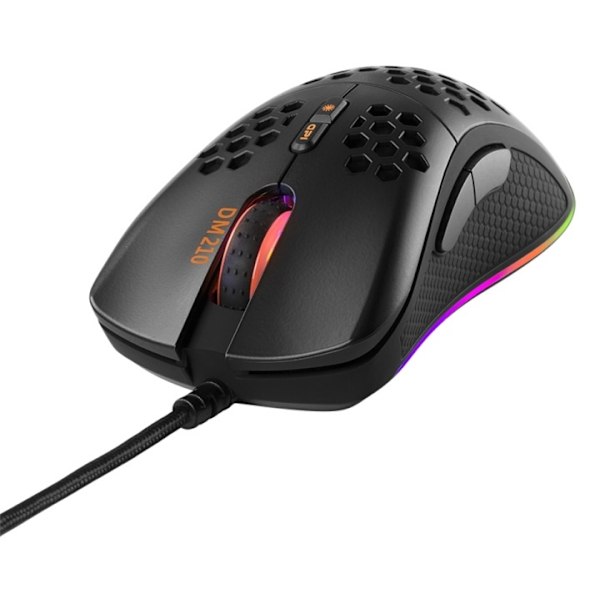 DELTACO GAMING DM210 lightweight gaming mouse, RGB, black Sort