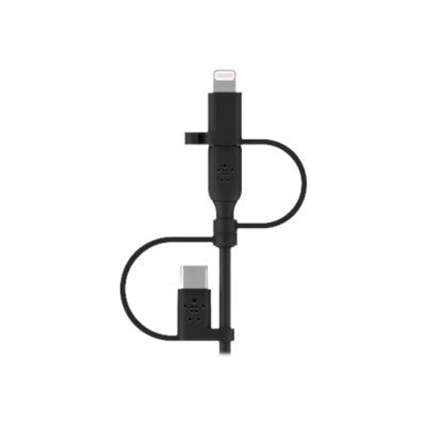 Belkin Boost 3 i 1 kabel, Lightning, Type C, Micro USB