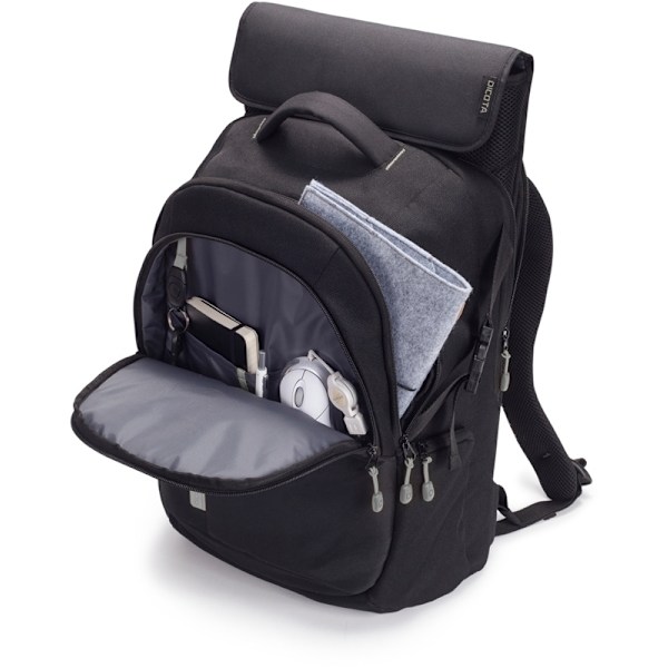 Dicota BackPack ECO reppu 14-15,6"kannettaville, musta