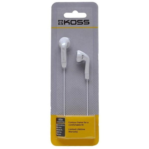 KOSS Hörlur KE5 In-Ear Vit Vit