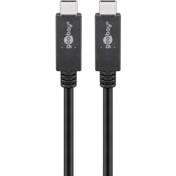 Goobay USB-C™-kabel USB 3.2 Gen 2x2, USB-PD, 5A, 1 m, svart USB-C™ plugg > USB-C™ plugg