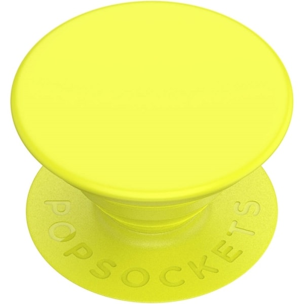 PopSockets Neon Jolt Yellow Avtagbart Grip med Ställfunktion