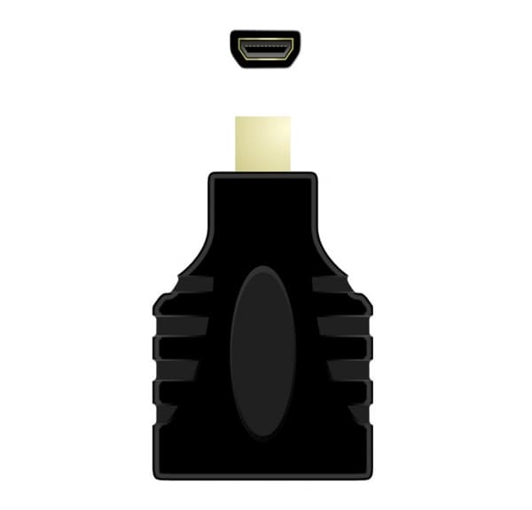 QNECT HDMI A naaras HDMI D (mikro) naaras sovitin