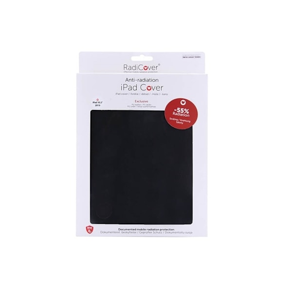 Radicover Strålningsskydd Tabletfodral PU iPad 10,2" 2019/2020/2021 Svart Svart