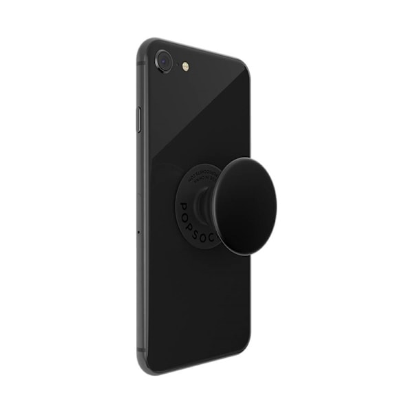 PopSockets Aluminum Black Avtagbart Grip med Ställfunktion Premium