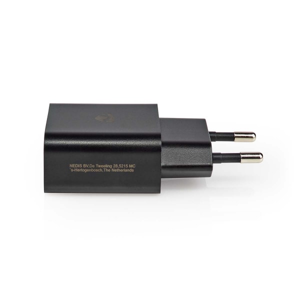 Nedis Väggladdare | 12 W | Snabbladdnings funktion | 1x 2.1 A A | Antal utgångar: 1 | USB-A | Micro USB (Lös) Kabel | 1.00 m | Single Voltage Output