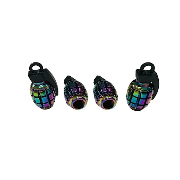 Venttiilikorkit 4 kpl, Rainbow Grannets