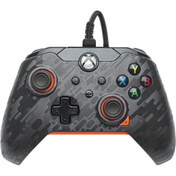 PDP Gaming Wired Controller - spelkontroll, Atomic Carbon, PC / Xbox