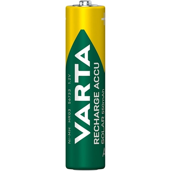Varta AAA (Micro)/HR03 (56733) laddningsbart batteri - 550 mAh, 2 st. blister Nickel-metallhydrid batteri (NiMH), 1,2 V