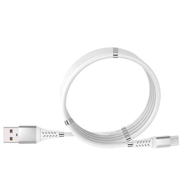 GadgetMonster Magneettinen USB-C-latauskaapeli, ei kaapelisotkua, 2,4A, 1 m
