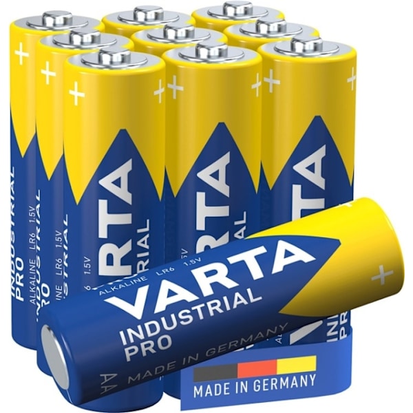 Varta LR6/AA (Mignon) (4006) batteri, 10 stk. box alkaline mangan batteri, 1,5 V