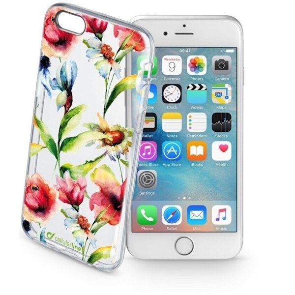 Cellularline Kukat, TPU kotelo iPhone 6/6S Transparent