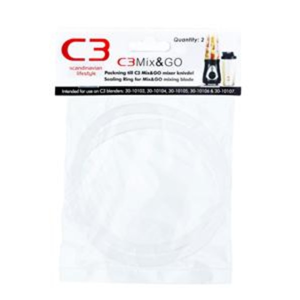 C3 *Extra Silicone Gaskets Mix&GO Blender 2 kpl