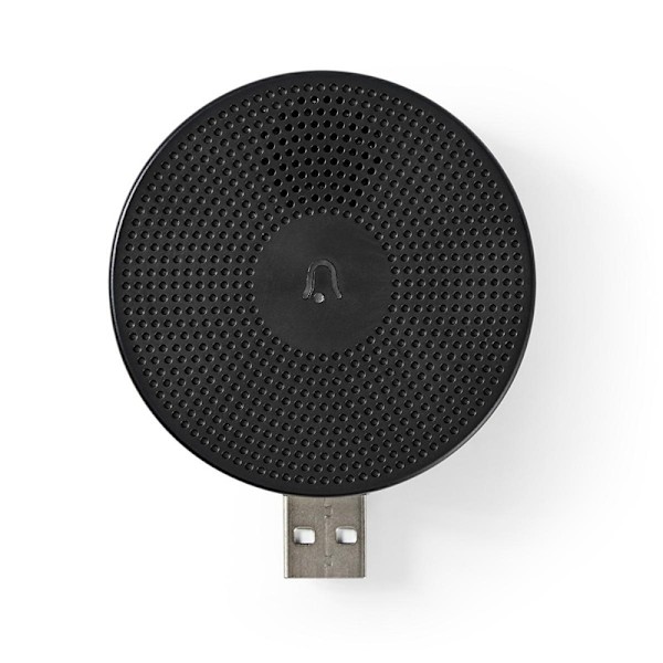 Nedis SmartLife Klokke | Wi-Fi | Tilbehør til: WIFICDP10GY | USB Drevet | 4 Lyde | 5 V DC | Justérbar volume | Sort