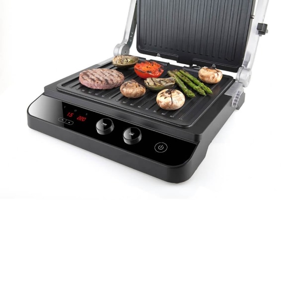 BLACK+DECKER Bordsgrill, Extra Platta 2000W, Borstat Stål