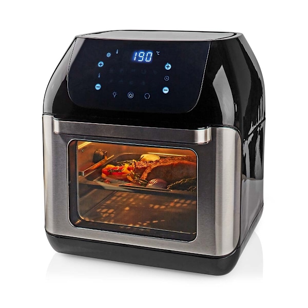 Nedis Hot Air Fryer | 12 l | Timer: 60 min | Antal forudindstillede programmer: 9 | Digital | Sort