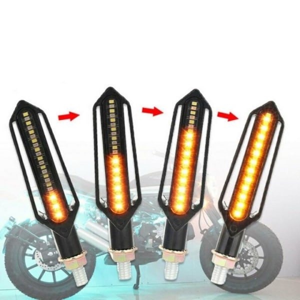 Motorcykel Blinkers LED, 2-pack, Gult ljus