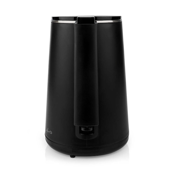 Nedis Vatten kokare | 1.0 l | Plast | Svart | Roterbar 360 grader | Dolt värmeelement | Strix® kontroll | Koka-tort funktion
