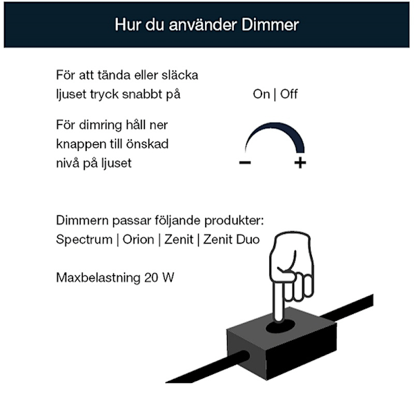 LightsOn Dimmer max 20W IP44