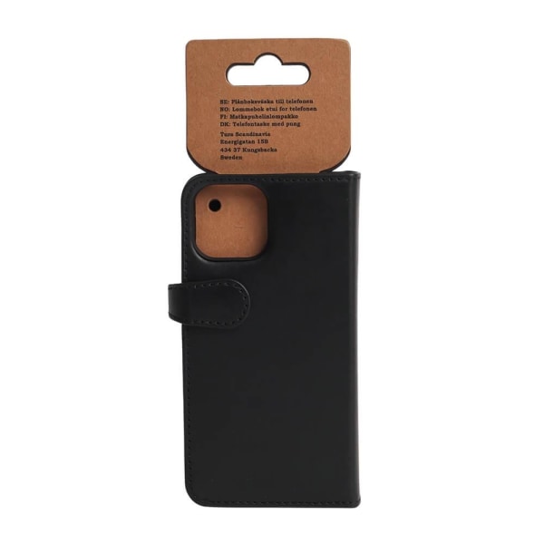 BUFFALO Wallet Læder Til 3 kort iPhone 13 Mini Sort Svart