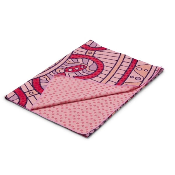 Antislip Yogahandduk Mandala Rosa 180x60 cm