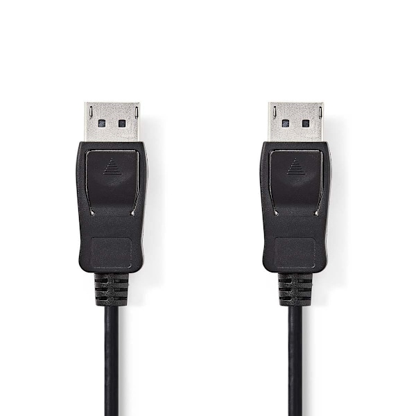 Nedis DisplayPort kaapeli | DisplayPort uros | DisplayPort uros | 4K@60Hz | Niklattu | 3.00 m | Pyöreä | PVC | Musta | Laatikko