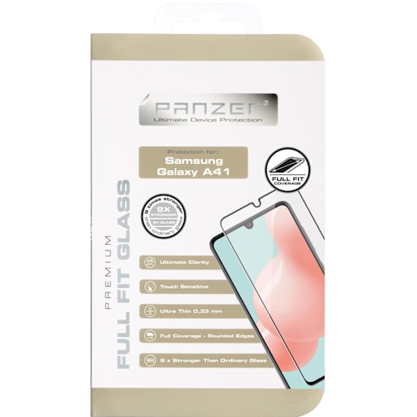 panzer Samsung Galaxy A41, Full-Fit Glass, Black Transparent