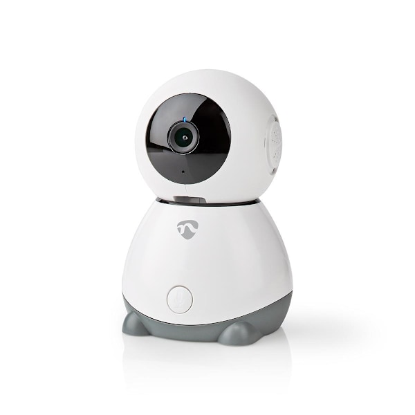 Nedis SmartLife Inomhus Kamera | Wi-Fi | Full HD 1080p | Panorera lutning | microSD (ingår inte) / Molnlagring (tillval) | Med rörelsesensor | Nattsik
