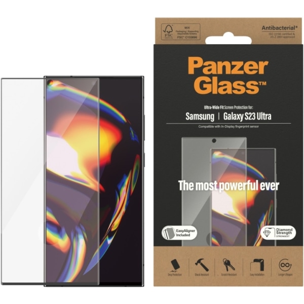 PanzerGlass EasyAligner glasfilm, Samsung Galaxy S23 Ultra Transparent