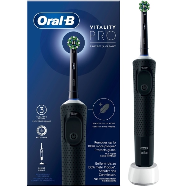 Oral B Vitality Pro Black - elektrisk tandbørste, sort