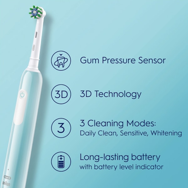 Oral-B Pro1 -sähköhammasharja turkoosi + ylimääräinen varaosa