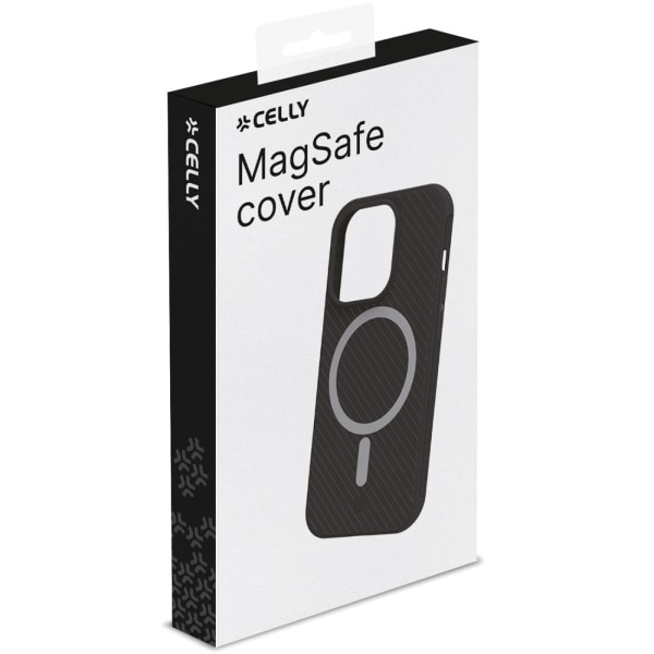 Celly Ultramag Ultra Protective case MagSafe iPhone 15 Svart Svart