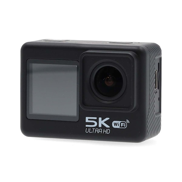 Nedis Action Cam | Dobbelt Skærm | 5K@30fps | 16 MPixel | Vandtæt op til: 30.0 m | 80 min | Wi-Fi | App tilgængelig til: Androidâ„¢ / IOS | Montering