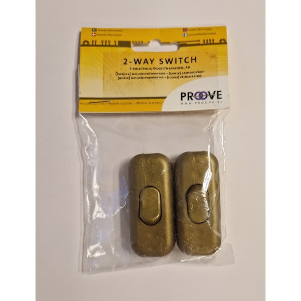 PROOVE gennemgangsafbryder bronze 2 stk