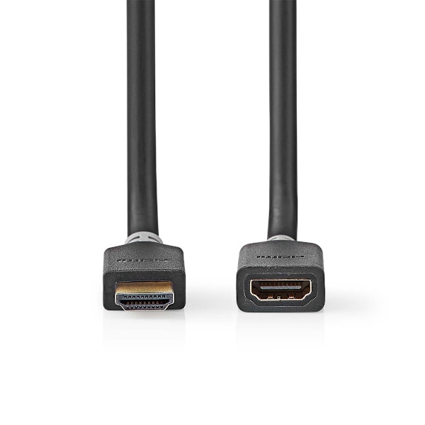 Nedis High Speed ​​HDMI ™ Kaapeli Ethernet | HDMI™ liitin | HDMI™ Ulostulo | 8K@60Hz | eARC | 48 Gbps | 1.00 m | Pyöreä | PVC | Antrasiitti | Laatikko