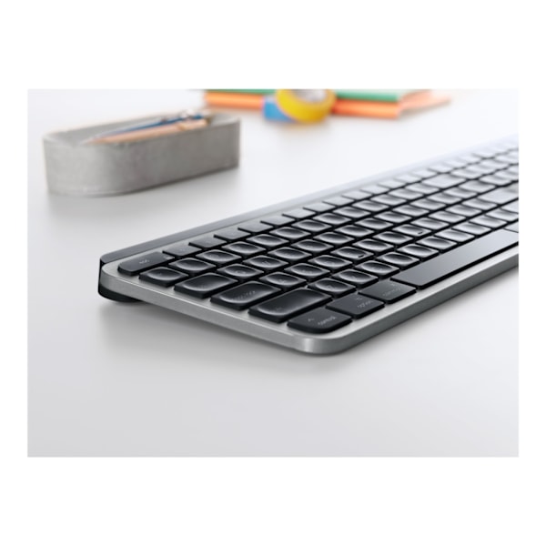 Logitech MX Keys tangentbord Trådlös RF + Bluetooth QWERTY Nordiska språk Gjuten