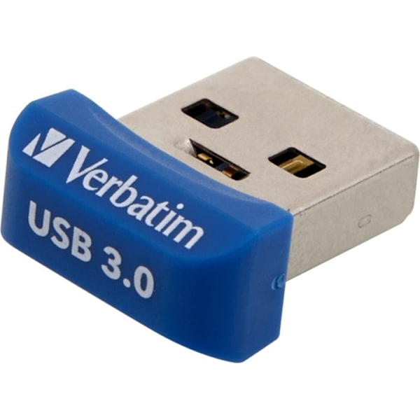 Verbatim StoreNStay Nano U3, USB3.0 memory, 16GB, blå