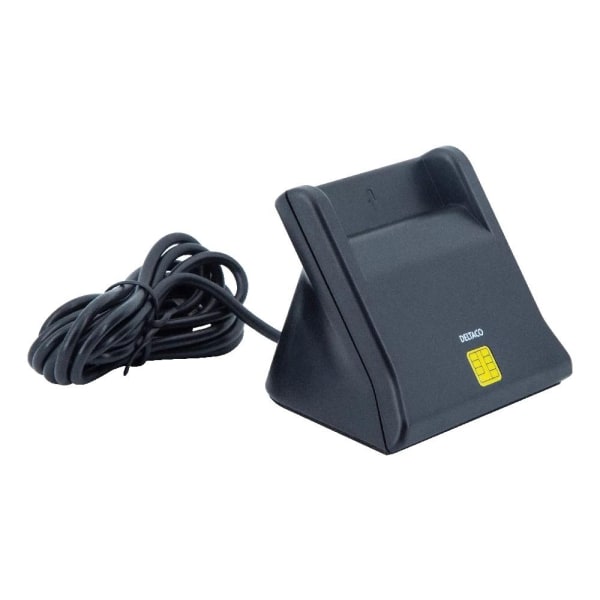 DELTACO UCR-156 Smart card reader, USB, black