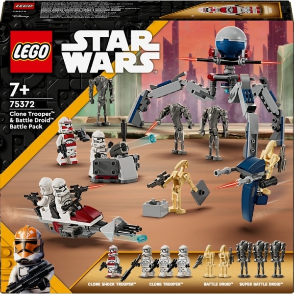 LEGO Star Wars 75372  - Kloonisoturin ja taisteludroidin taistel