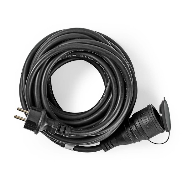 Nedis Förlängningskabel franska M - Franska F | Typ F (CEE 7/7) | Jordad Kontakt | 20.0 m | 3680 W | 250 V - 50/60 Hz | Typ av jordning: Sidkontakt |