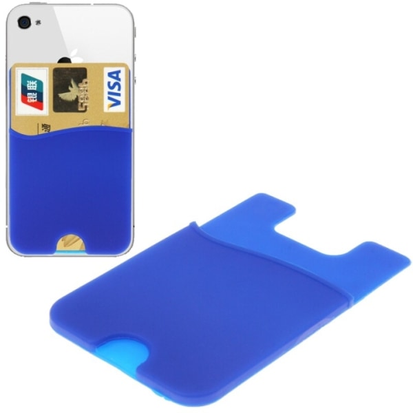 Smart Wallet Silikone kortholder - Universal Blue Blå