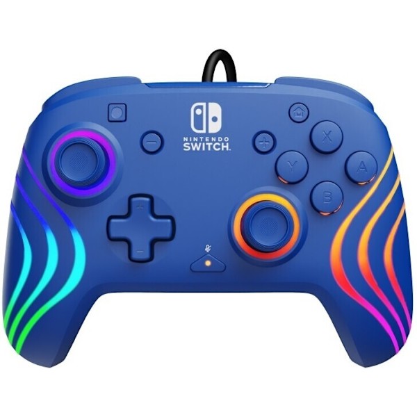 PDP Gaming Afterglow Wave Wired Controller -langallinen peliohjain, sininen, Switch