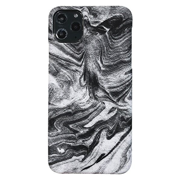 Abstrakti marmorikuori iPhone 12 Minille Vit