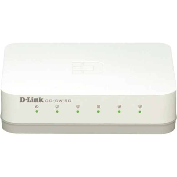 D-link 5-Port Gigabit Easy Desktop Switch, 5-ports 10/100/1000Mb