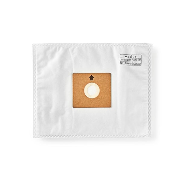 Nedis Støvsugerpose | 10 stk. | Syntetisk | Mest solgt for: Nedis® VCBG500 / VCBG550-Series | Hvid