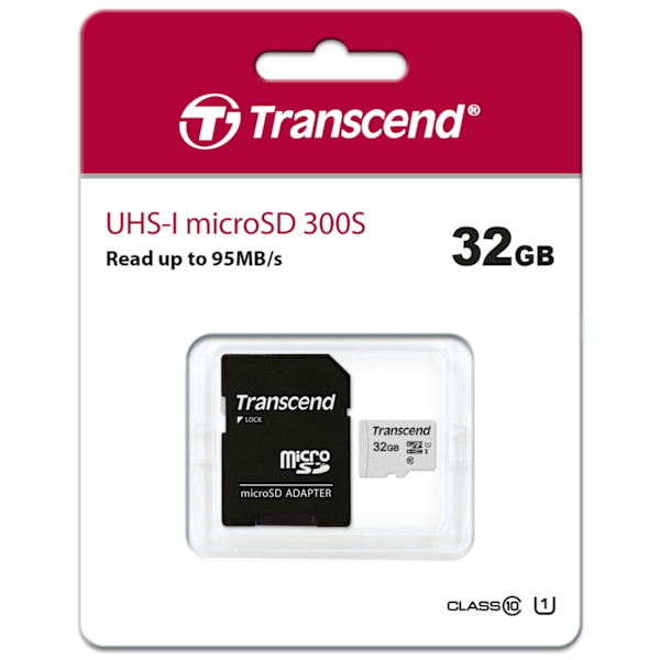 Transcend microSDHC  32GB U1 (R95/W25)