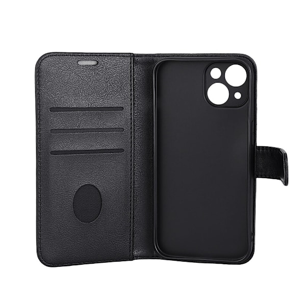 RADICOVER Flipcov Anti Radiation RFID 3 card MagS iPhone 15 Black PU Svart